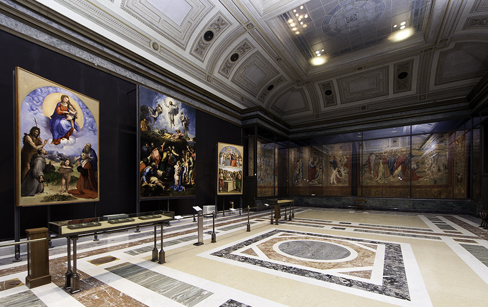Veduta della Sala VIII della Pinacoteca Vaticana